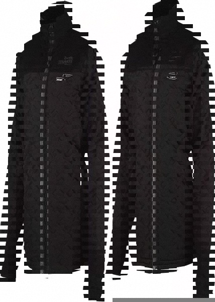Heated Jacket: Size 3X-Large, Black, Polyester